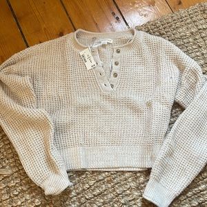 Aeropostale Crop Waffle sweater - NWT